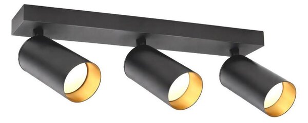 Спот осветително тяло FILO 3xGU10/30W/230V черно/златисто