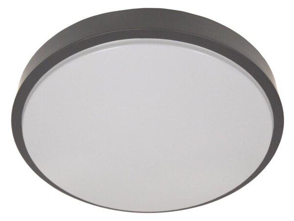 Потолно осветително тяло WILTON със сензор, 2xE27/60W/230V, Ø 33 см, антрацит