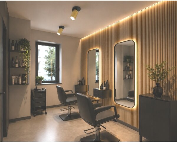 Точково осветително тяло ELAN 1xGU10/30W/230V златно/черно