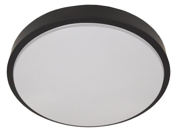 Плафон със сензор WILTON, 2xE27/60W/230V, Ø 33 см, черен