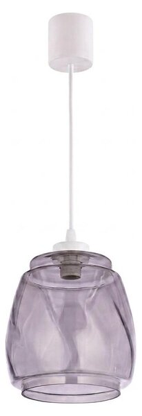 Brilagi - LED полилей на кабел RETRO GLASS 1xE27/60W/230V Ø 26 см бял/димчато сив