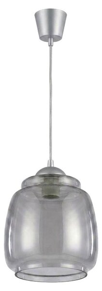 Brilagi - LED полилей на кабел R GLASS 1xE27/60W/230V Ø 26 см сребрист/димно сив