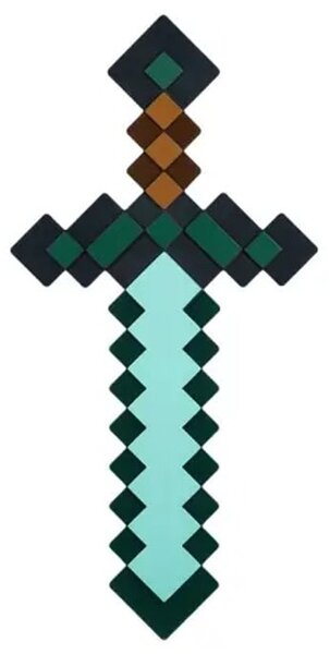 Лампа Paladone Minecraft - Diamond Sword Light, 3x AAA, многоцветна