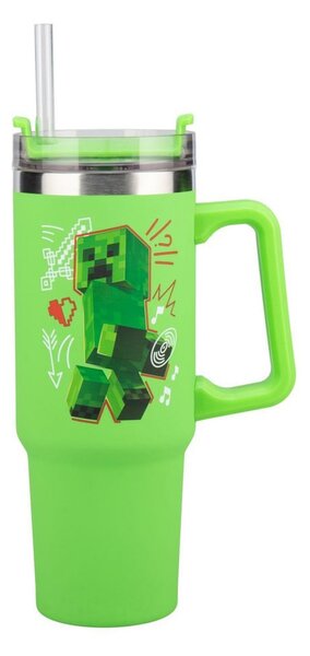 Чаша Paladone Minecraft - Green, Multiway Travel, 900ml, зелена