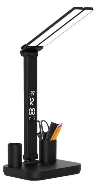 LED димируема презареждаема настолна лампа NOBLITE P LED/5W/5V 3000/4000/6000K 2200mAh черна