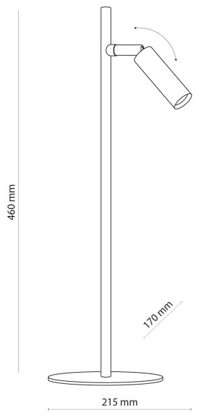 LED Настолна лампа LAGOS 1xG9/6W/230V 4000K черна/златиста