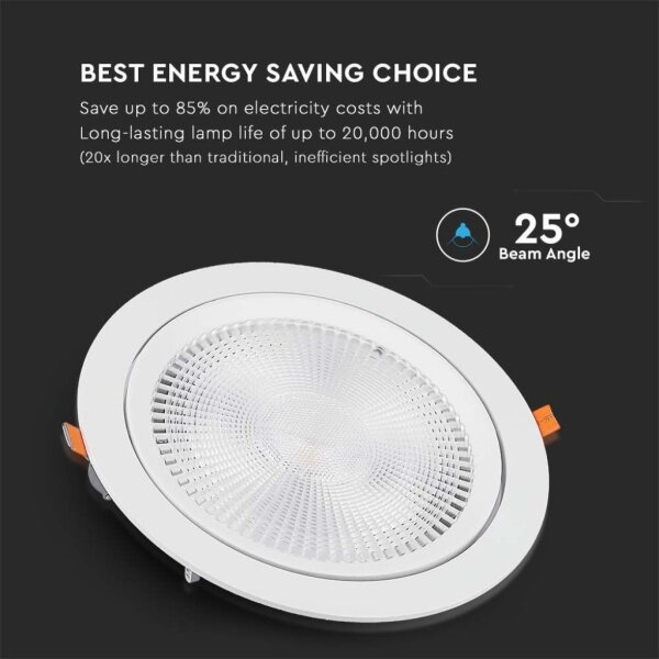 LED Лампа за окачен таван SAMSUNG CHIP LED/10W/230V 6400K