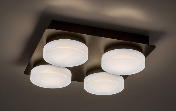 Rabalux 75004 - LED Плафон за баня ATTICHUS 4xLED/5,2W/230V IP44