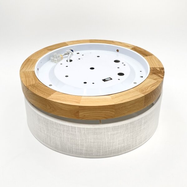 Brilagi - LED таванен плафон BELLADONNA LED/20W/230V, диаметър 30 см, бял/дъб