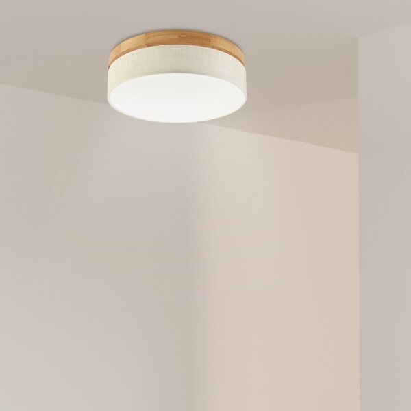 Brilagi - LED таванно осветително тяло BELLADONNA LED/36W/230V Ø 40 cm кремав/дъб