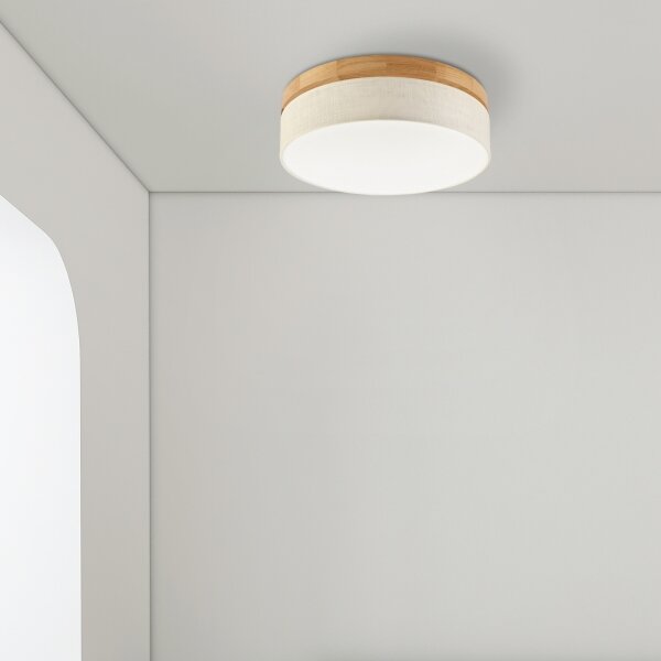 Brilagi - LED таванно осветително тяло BELLADONNA LED/36W/230V Ø 40 cm кремав/дъб
