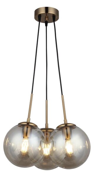 Полилей на кабел POLINO 3xE27/40W/230V бронзов