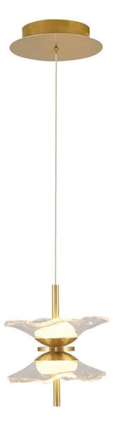 LED полилей на кабел BUTTERFLY 2xLED/5W/230V 3000K златист