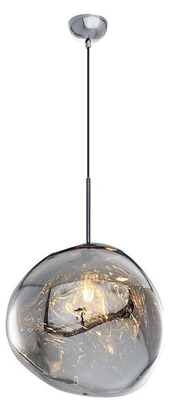 Висяща лампа на кабел CRUMPLED 1xE27/24W/230V, диаметър 36 см, димчато