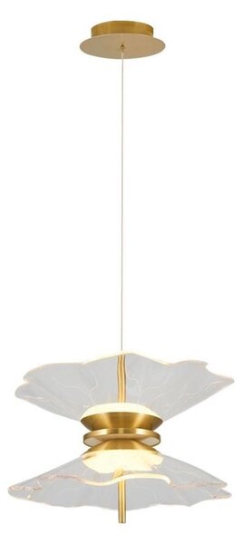 LED полилей на кабел BUTTERFLY 2xLED/10W/230V 3000K златен