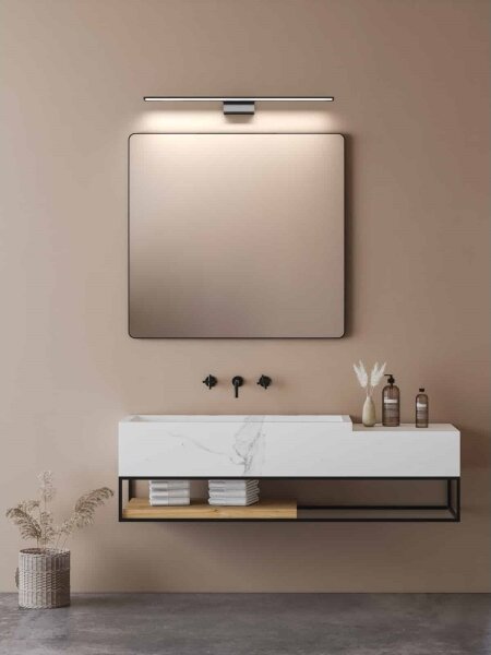 Open Design OR86164 - Огледало със LED осветление LUCE LED/12W/230V CCT 91,5 cm IP44 черно