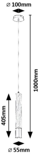 Rabalux 72131 - Пендел BRAULIA 1xGU10/50W/230V бук