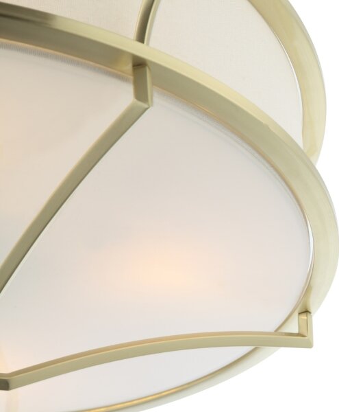 Open Design OR84436 - Таванно осветително тяло STESSO 4xE27/12W/230V Ø 65 см месинг/бял