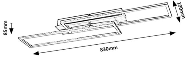 Rabalux 71012 - LED Димируем плафон DEMETRIUS LED/40W/230V 4000K