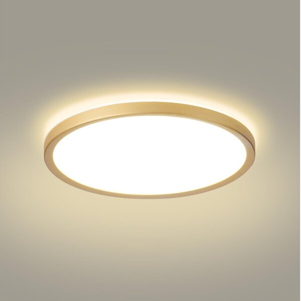 Brilagi - LED осветително тяло за баня ULTRA SLIM LED/24W/230V Ø 42 см златисто IP54