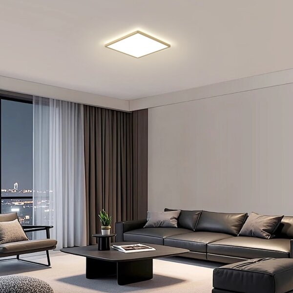 Brilagi - LED осветително тяло за баня ULTRA SLIM LED/18W/230V 30x30 cm златисто IP54