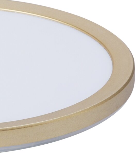 Brilagi - Ултра тънко LED осветително тяло за баня LED/18W/230V Ø 30 см златисто IP54