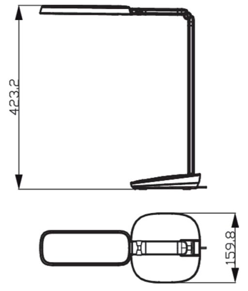 Philips - LED Димируема сензорна настолна лампа LED/14W/230V