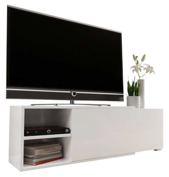 TV маса CLIF 40x180 см бял