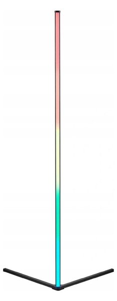 Черна LED подова лампа (височина 141 cm) Level - Reality