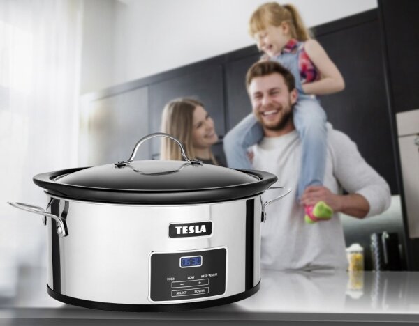 TESLA Electronics SlowCook - Уред за бавно готвене 5,6 l 250W/230V