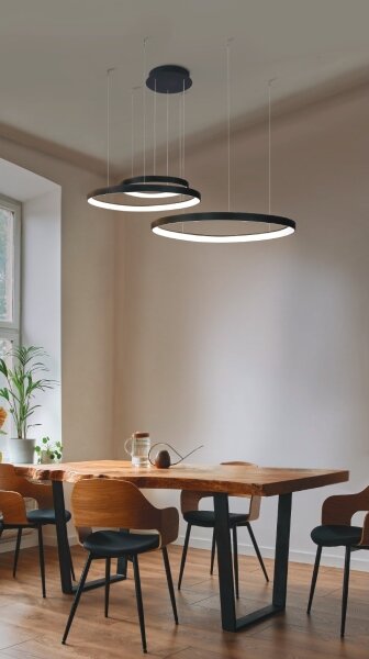 Azzardo AZ5027 - LED Пендел AMANDA LED/150W/230V черен