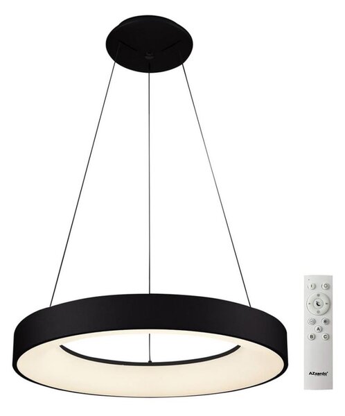 Azzardo AZ5008 - LED Димируем пендел SANTANA LED/50W/230V черен + д.у