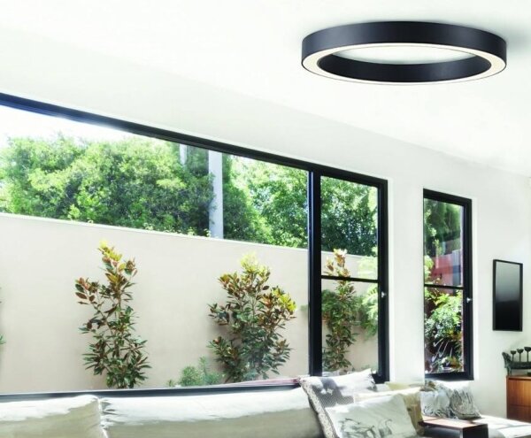 Azzardo AZ5035 - LED Димируем плафон MARCO LED/60W/230V черен + д.у