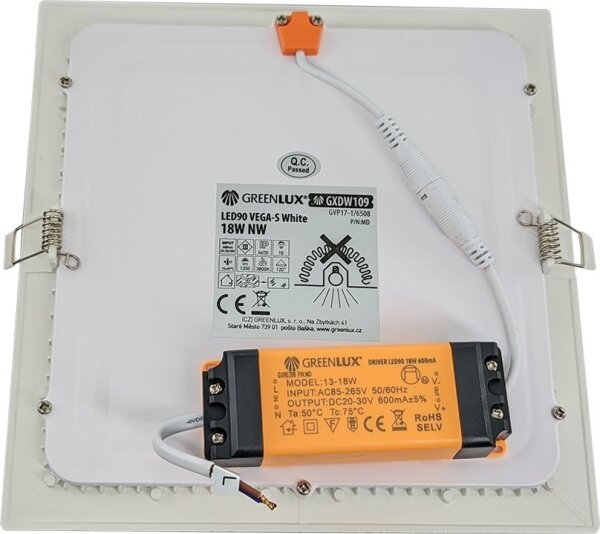 LED Лампа за вграждане в баня VEGA LED/18W/230V 3800K 22,5 см IP44