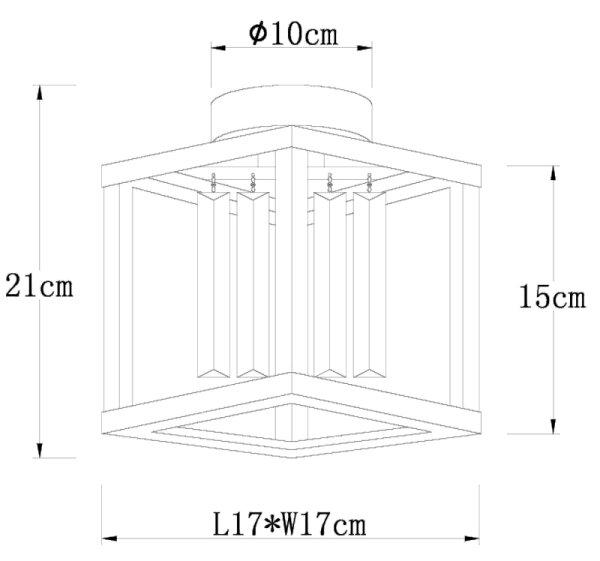 Globo 15697D - Полилей за повърхностен монтаж MATHILDE 1xE27/40W/230V