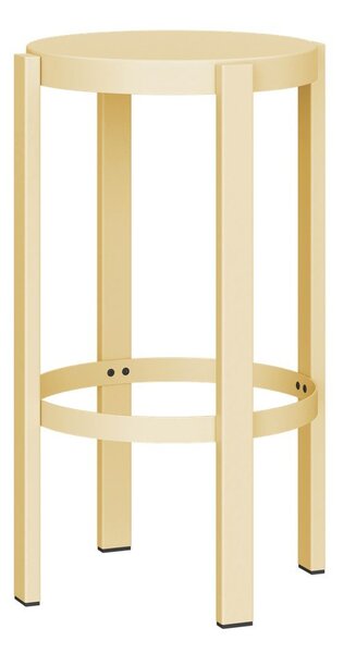 Жълт стоманен бар стол (височина на седалката 65 cm) Doon – noo.ma