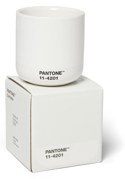 Бяла керамична чаша за капучино 175 ml Cortado Cloud Dancer - Pantone