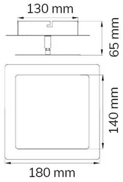 Wofi 451401709000 - LED аплик FEY LED/8W/230V хром