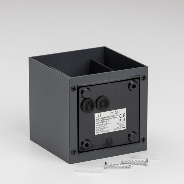 Brilagi - LED Екстериорен аплик CUBE LED/6W/230V антрацит IP54