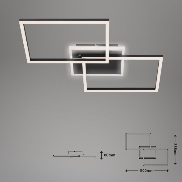 Briloner 3049-015 - LED Димируем плафон FRAME LED/40W/230V + д.у