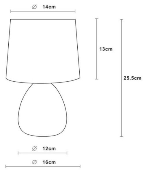 Lucide 47508/81/31 - Настолна лампа MARMO 1xE14/40W/230V бял