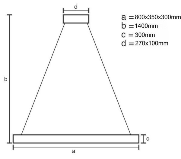 LED Димируем пендел LED/100W/230V 3000-6500K златист + дистанционно управление