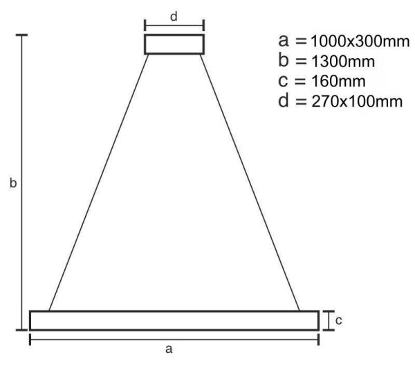 LED Димируем пендел LED/50W/230V 3000-6500K златист + дистанционно управление