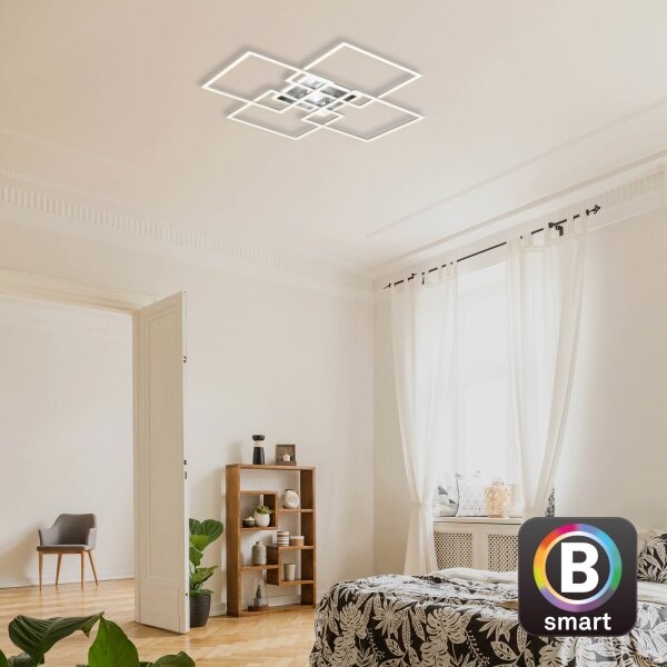 Brilo - LED Димируем полилей за повърхностен монтаж FRAME LED/50W/230VWi-Fi Tuya + д.у