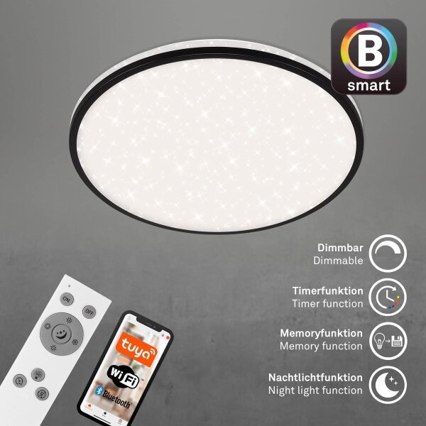 Brilo - LED Димируем плафон STARRY SKY LED/42W/230V Wi-Fi Tuya + д.у