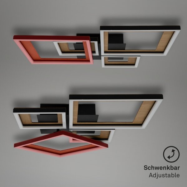 Brilo - LED Димируем полилей за повърхностен монтаж FRAME LED/38W/230V