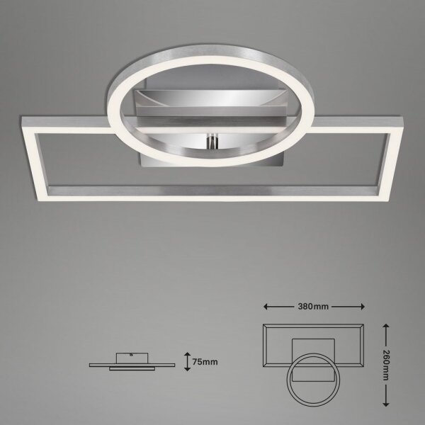 Briloner - LED Димируем плафон FRAMES LED/19W/230V