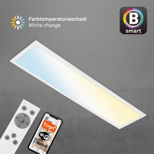 Brilo - LED Димируем плафон PIATTO LED/28W/230V Wi-Fi Tuya + д.у