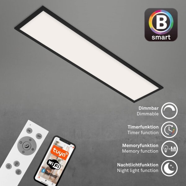 Brilo - LED Димируем плафон PIATTO LED/28W/230V Wi-Fi Tuya + д.у