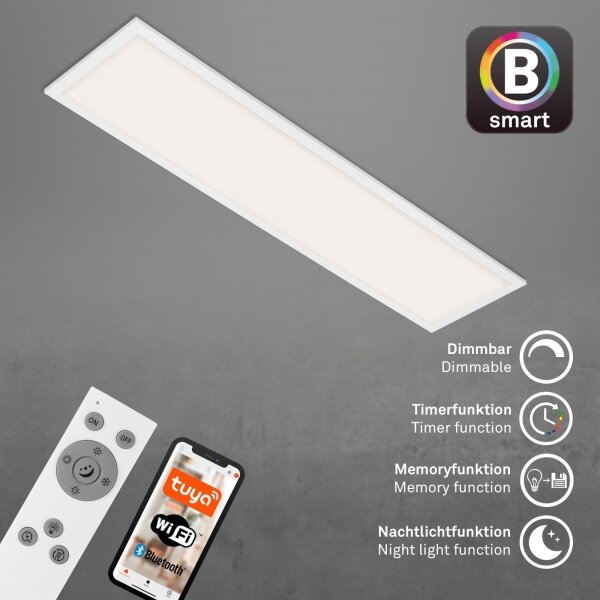 Brilo - LED Димируем плафон PIATTO LED/28W/230V Wi-Fi Tuya + д.у